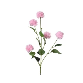   Élethű szálas búzavirág 5 fejjel világos rózsaszín 82 cm
