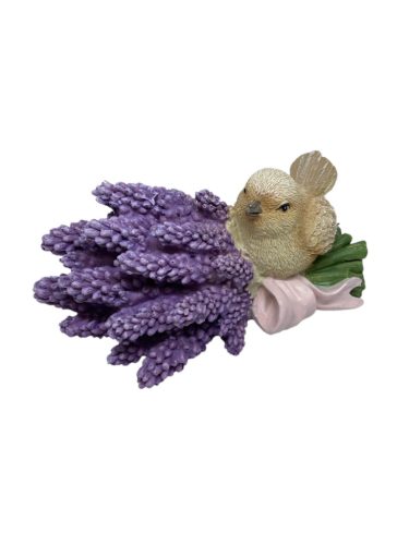 Madár figura levendula ágon 16x8x7,5cm