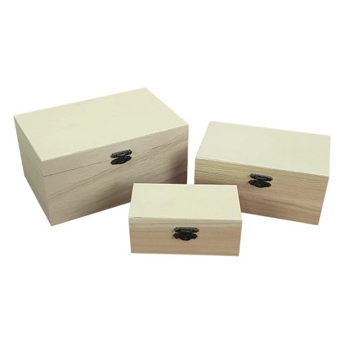 Natúr fa doboz 3db/szett