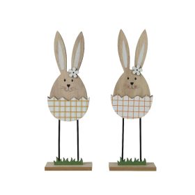   Fa húsvéti nyuszi tojásban 4x7x19,5 cm 2 féle, választható