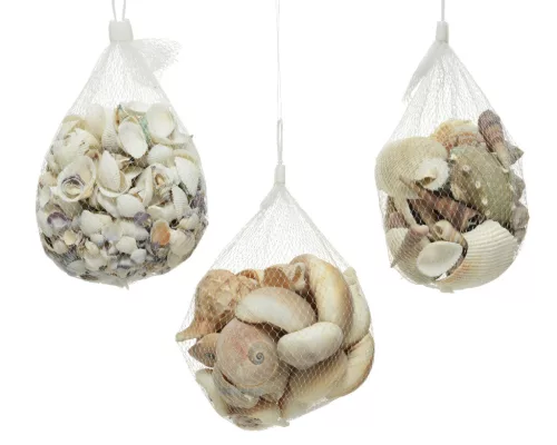 Kagyló dekoráció hálós kivitel 3 féle válaszható/db 