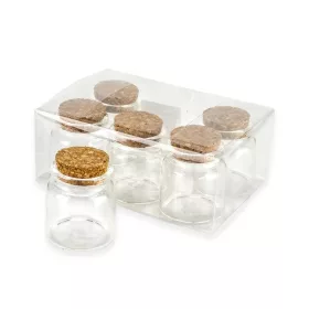 Üvegcse parafadugóval 4,7*5cm 6db-doboz