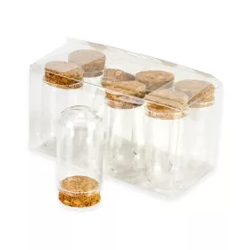 Üvegbúra parafadugóval 3,7*7cm 8db-doboz