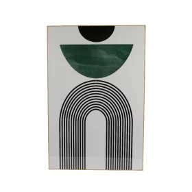   Modern absztrakt falikép zöld-fekete mintával MDF keretben 2,5x60x90 cm 