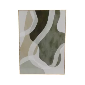   Absztrakt fényes fali kép barna tónusokkal MDF keretben 2,5x60x90 cm 