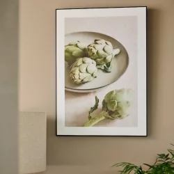   Fényes falikép MDF keretben letisztult articsókás 2,5x40x60 cm 2 féle választható/db 