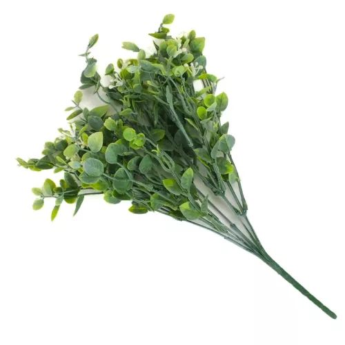 Bogyós buxus csokor fehér 25 cm