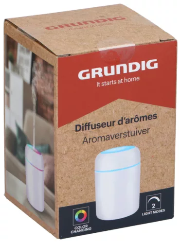 Aroma diffuser LED 2 mód 7,5x7,5x12cm 300ml Grundig
