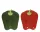 Paprika formájú mázas kerámia  tányér – piros vagy zöld – 16×13×2 cm 2 féle válaszható/db