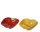 Paprika formájú mázas kerámia tál – piros vagy sárga – 14×12×5 cm 2 féle válaszható/db