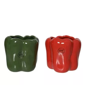   Kerámia mázas paprika kaspó zöld vagy piros színben 2 féle válaszható/db