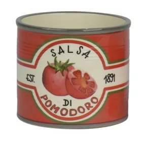   Kerámia kaspó Salsa de Pomodoro piros-fehér-zöld nagy méret