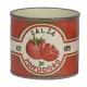 Kerámia kaspó Salsa de Pomodoro piros-fehér-zöld nagy méret