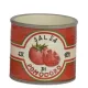 Kerámia kaspó Salsa de Pomodoro piros-fehér-zöld közepes méret