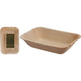 Tányér snack fa 19x12,5cm 6db/szett 