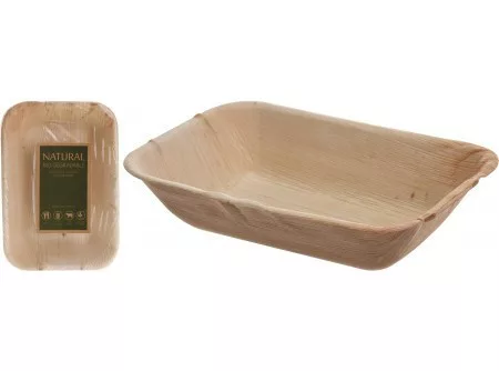Tányér snack fa 19x12,5cm 6db/szett