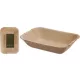 Tányér snack fa 19x12,5cm 6db/szett