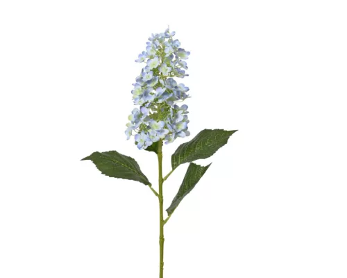 Élethű kék hortenzia művirág szálon 85 cm