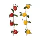 Élethű paprika füzér műdekoráció 140 cm piros vagy sárga színben 2 féle válaszható/db