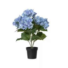 Élethű mű hortenzia kék, cserépben 46 cm