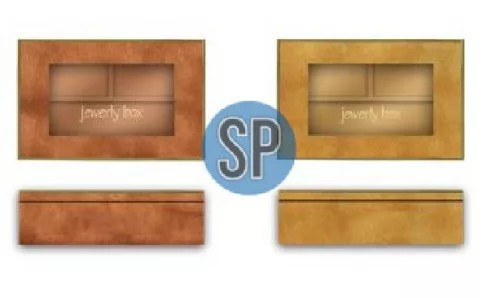 Ékszerdoboz 24x16x7 cm 2 színben