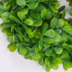 Élethű élénkzöld pozsgás koszorú 28 cm