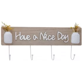 Akasztó virággal "HAVE A NICE DAY" 4 férőhelyes