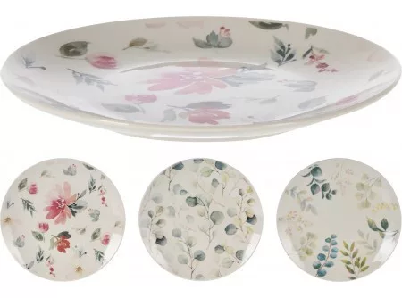 Desszertes tányér 20cm porcelán  3 féle minta
