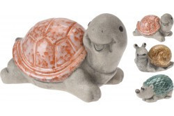 Állatos szobor 19cm  (teknős , csiga, sün )