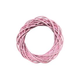 Koszorú alap vessző 15 cm pink