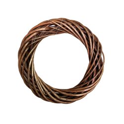 Koszorú alap vessző barna 20 cm