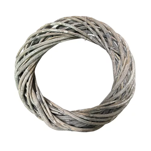 Koszorú alap vessző 35 cm szürke