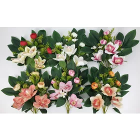   Selyem orchidea csokor 6 ágú 42cm 6 féle szinben választható db