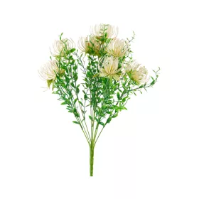 Élethű protea csokor 50cm - krém