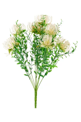 Élethű protea csokor 50cm - krém