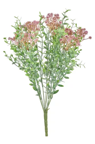 Selyem gipso bokor 50cm - mályva