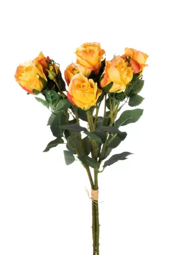 Bimbós Rózsacsokor sárga 55 cm
