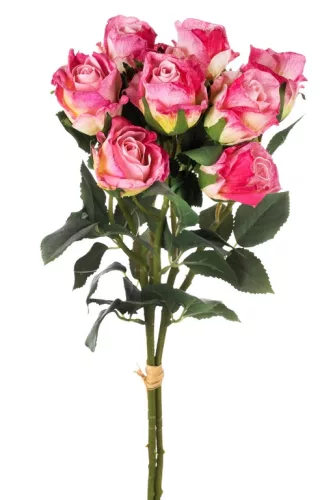 Bimbós Rózsacsokor mályva szín 55 cm