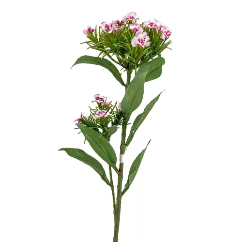 Élethű szálas törökszegfű selyemvirág rózsaszín 60 cm