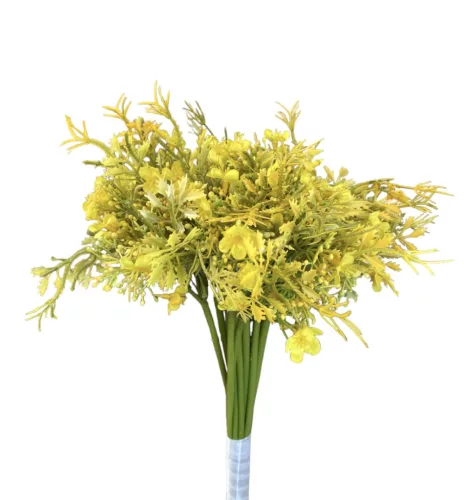 Élethű csokros tamariska sárga 30cm