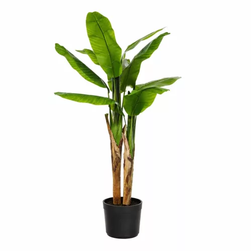 Élethű cserepes műnövény banánfa 130cm