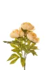 Élethű peonia csokor 50cm - sárgás