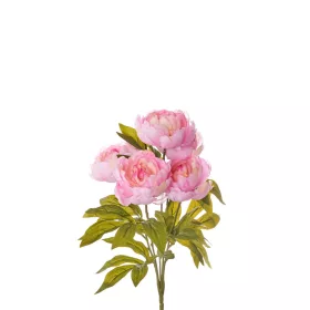 Élethű peonia csokor 50cm - mályva