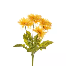 Élethű gerbera csokor sárga 50 cm
