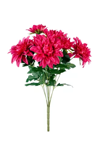 Élethű dália csokor 50cm -  erős pink