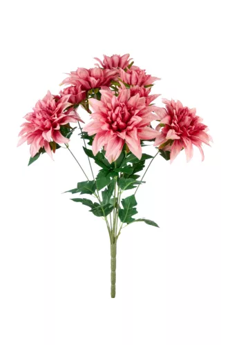 Élethű dália csokor 50cm - mályva