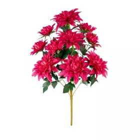 Élethű dús dália csokor  50 cm - erős pink