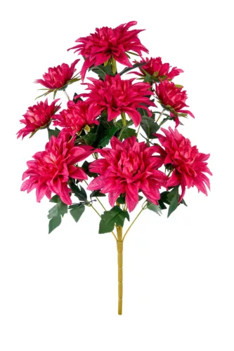 Élethű dús dália csokor  50 cm - erős pink