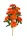 Élethű gerbera csokor narancssárga 50 cm