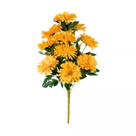 Élethű gerbera csokor sárga 50 cm